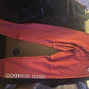 Gymshark maroon workout set